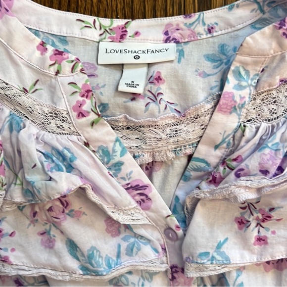 Love shack fancy Lou double ruffle dress size small target collaboration - Picture 3 of 3